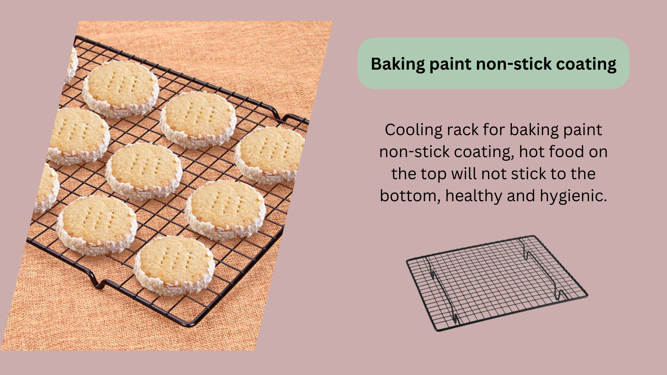 2 Pack Cooling Rack for Baking Stainless Steel, Heavy Duty Wire Rack Baking Rack