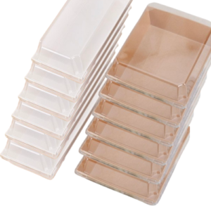 Paper Charcuterie Boxes with Clear Lids 7x5 inches,
