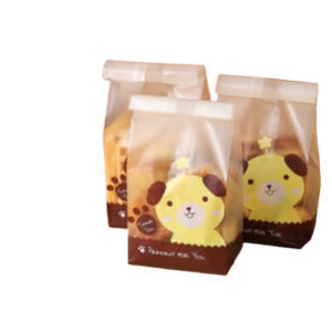 Treat Bags Cookie bags for Packaging Clear Gift Bags with Stickers for Cookies,Candy,Chocolates