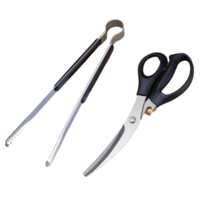 barbecue scissors and clip set